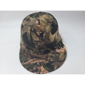Lapco Camo Welding (Seems M-L) Hat Cap Workwear Outdoors Leaves Men Women Brown